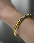 Magical Sapphire Cabochon Bracelet 14K Gold 1980s