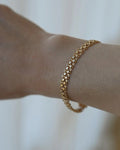 Star Link Bracelet Vintage Sweden 1965 18K Gold