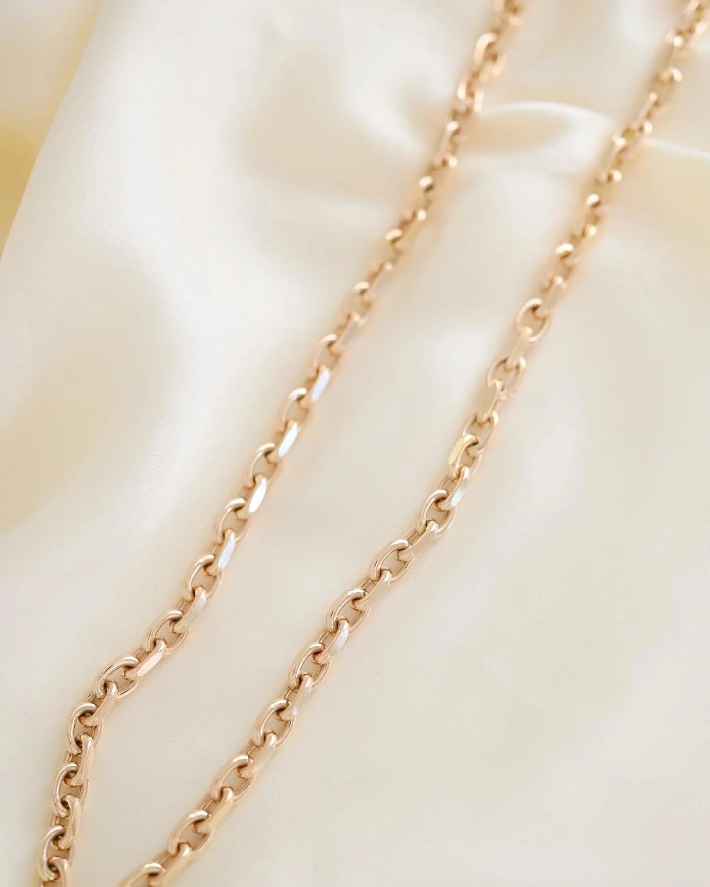 Amazing Danish 52 Grams Vintage Biker Chain 8K Gold