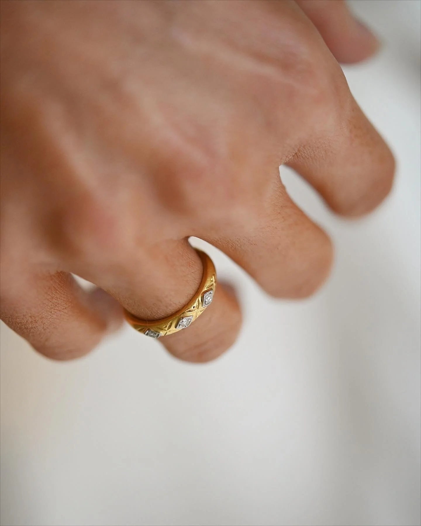 The Perfect High Carat Antique Stacking Ring Band 23K Gold 1923/1927