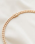 Long Heavy 30 Grams Geneva Link Variation Necklace 14K Gold