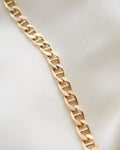 18.85 Inches Italian Vintage Link Chain 18K Gold