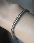 Special Danish 1.20ct Diamond Bracelet 18K White Gold 26grams
