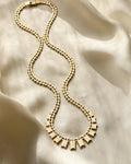 Vintage Fancy Link Chain 14K Gold 1960s