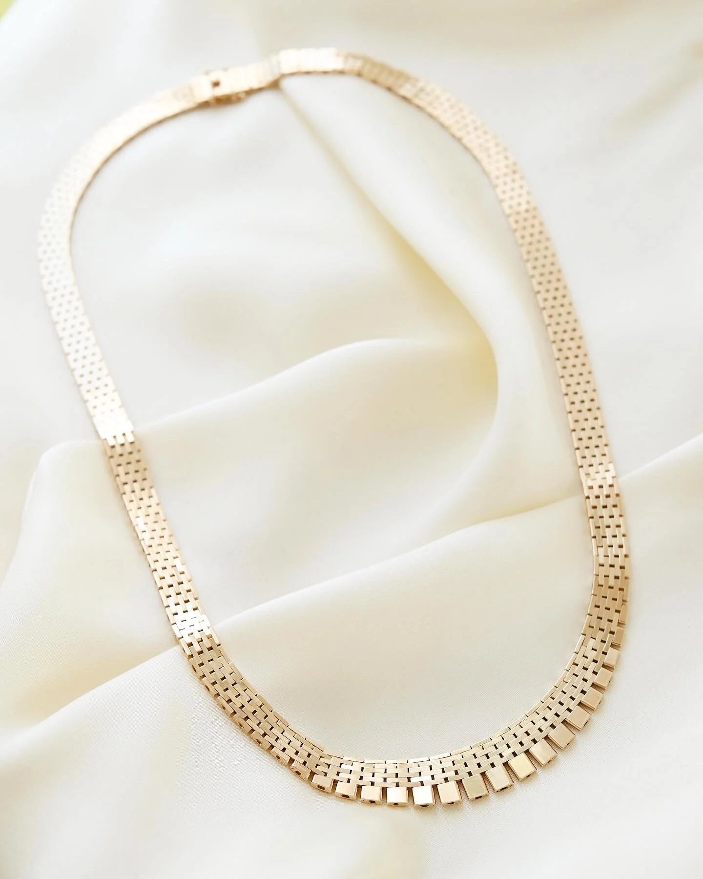 Magical Big Heavy 19.75 Inches Danish Vintage Necklace 1960s