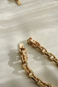HEAVY 7.5mm Vintage Anchor Bracelet 8K Gold