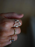 Handmade Striking Modenist Ring Sterling Silver 1960s