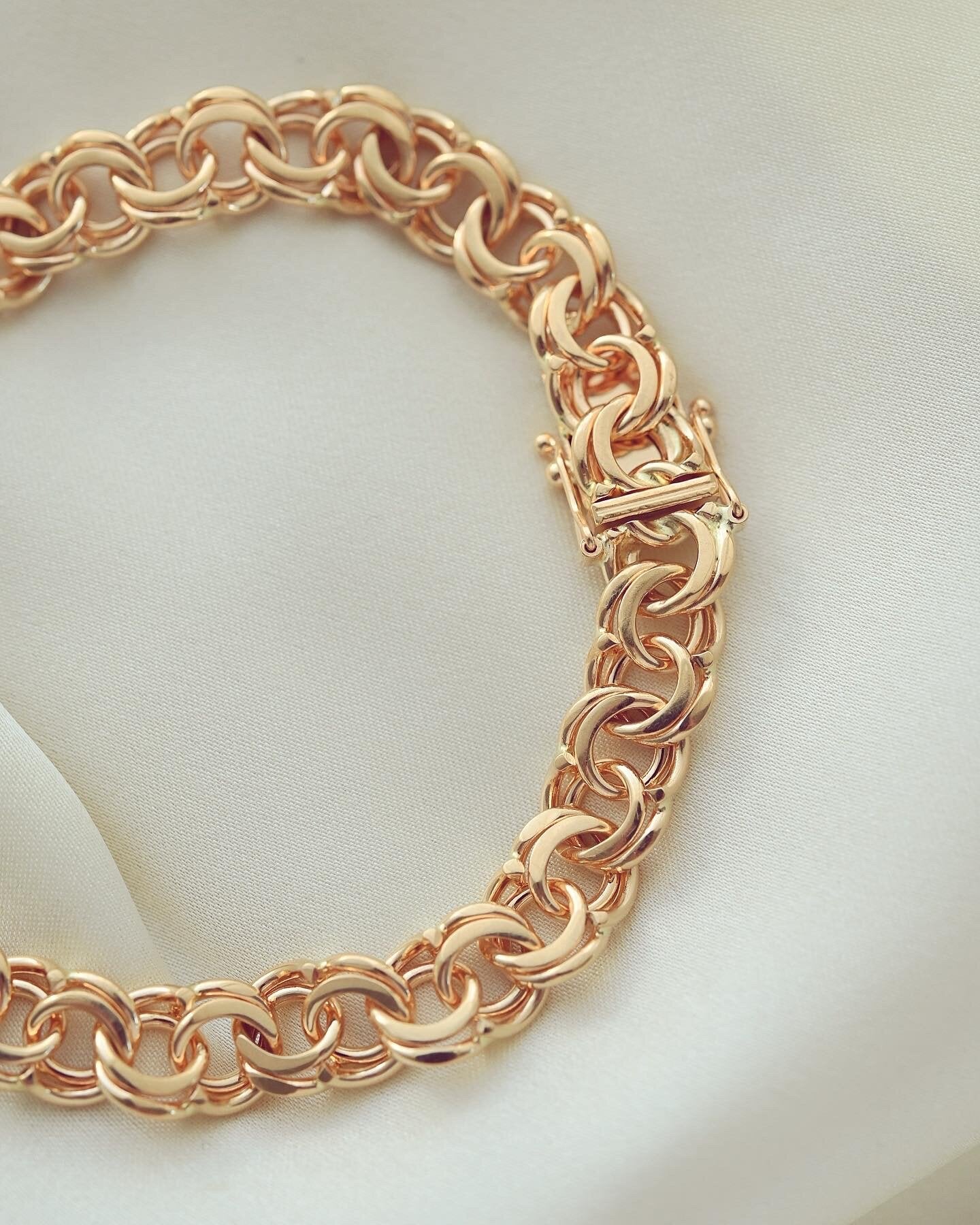 Sublime Swedish Rose Gold Bracelet 18K 1964