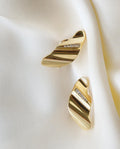 Sublime Swedish Classy Diamond Earrings 18K Gold 1980s