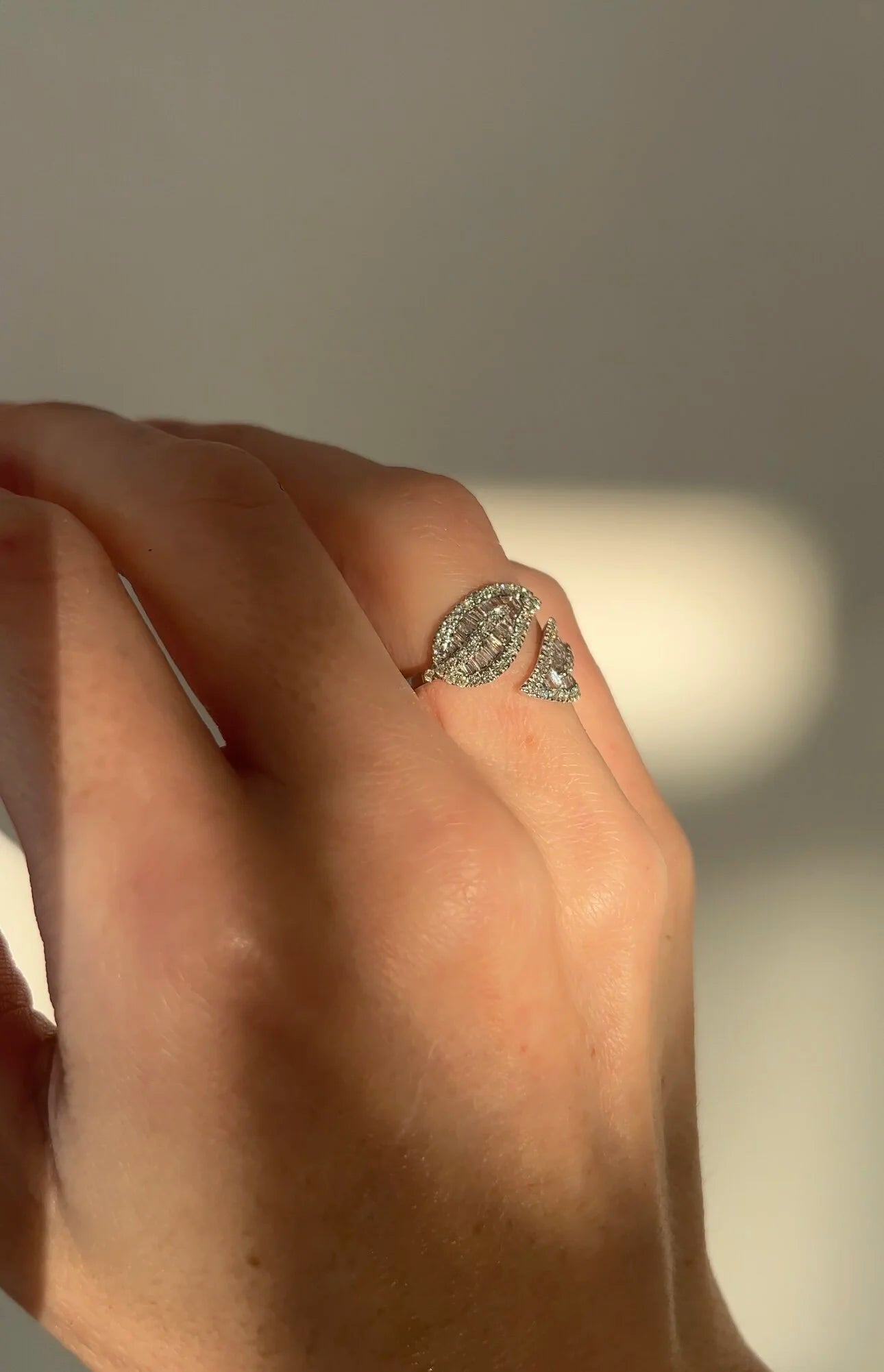 One of a Kind Diamond Dream Ring 18K White Gold