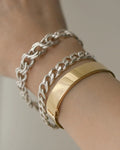 Vintage Silver Bracelet Bracelets Sold Separately Curb or Bismarck