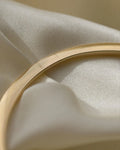 Amazing Knife Edge Vintage Bangle 14K Gold 1940s