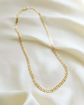 RADIANT Vintage Curb Link Chain Necklace 14K Gold