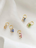 OMJ FINE JEWELRY : Cotton Candy Charms All Natural Untreated Sapphire Diamond and Tourmaline 18K Gold