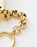 Amazing Antique Jumbo Belcher Link Watch Chain 18K Gold 1910s