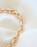 Beautiful Vintage Anchor Link Bracelet 14K Gold