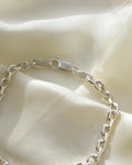 Danish Vintage Anchor Link Bracelet Silver