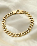 Chunky Vintage Curb Link Bracelet 18K Gold