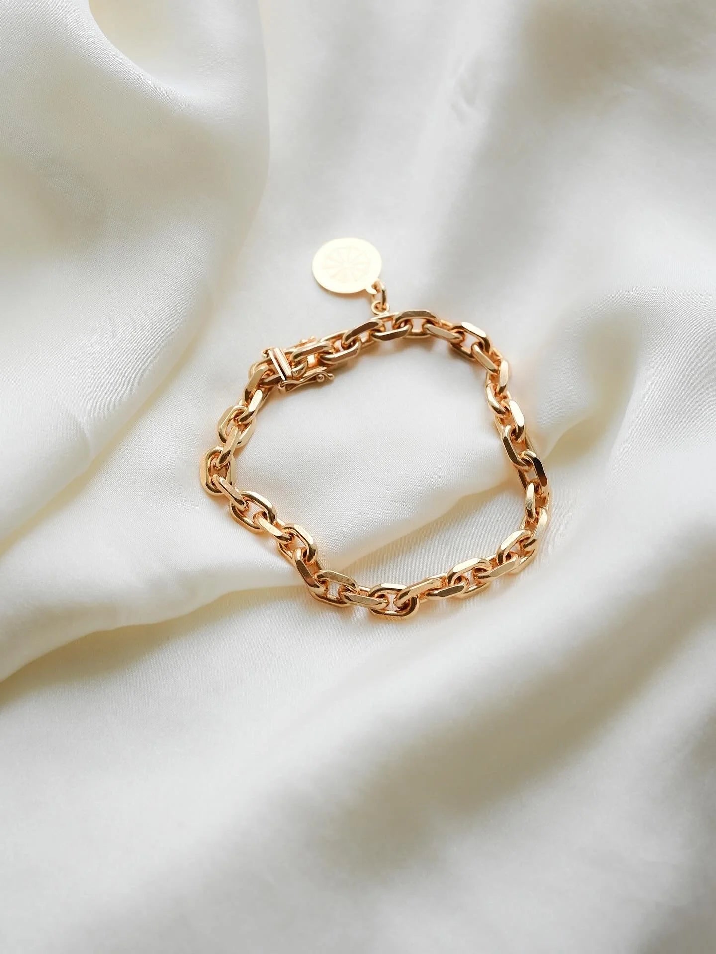 The Perfect Heavy Rose Gold Anchor Bracelet 18K Gold