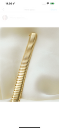 Rare Vintage Tubogas Bracelet 14K Gold 1970s