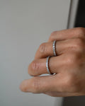 Beautiful Size 7.25 Diamond Ring 18K White Gold