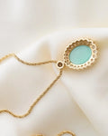 The Biggest Baddest Jade and 1.78 Diamond Pendant With Chain 14K Gold