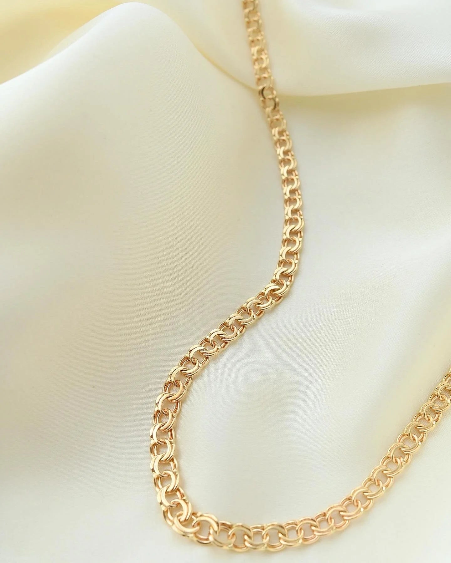 Swedish Vintage Bismarck Chain 18K Gold 1979