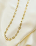 Super Cute Fancy Link Antique Necklace 14K Gold 1940