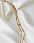 Masterly Natural Emerald Necklace 18K Gold