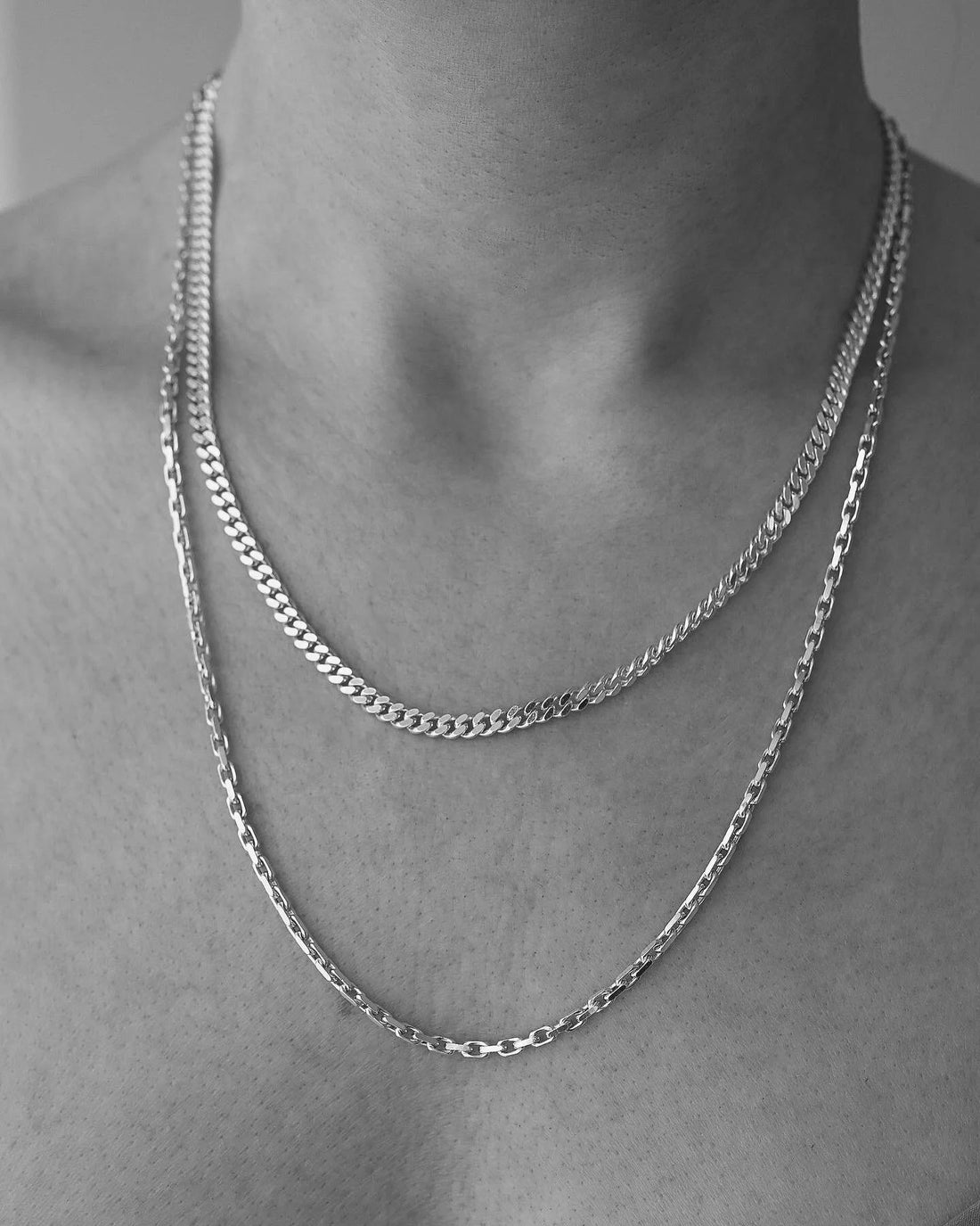 Super Pretty Long Anchor Link Chain Sterling Silver