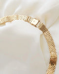 55 Grams Sublime Danish Vintage Necklace 14K Gold 1960