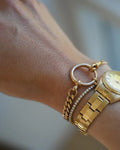 Extraordinary Chunky 23 Grams Antique Watch Chain Bracelet 18K+ Carat Beg. 1900s