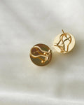 Big Vintage Earrings 14K 1980s