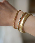 High Shine Danish Vintage Bangle 14K Gold