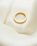 Luminous Perfect Satin Feel Antique Stacking Ring 23K Gold 1939