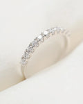 Dreamy Half Eternity Band 0.31 Carats 18K White Gold