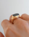 Vintage Ring w Green Spinel 18K Gold 1964