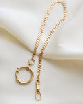 Antique Watch Chain Curb Link 18K Solid Gold