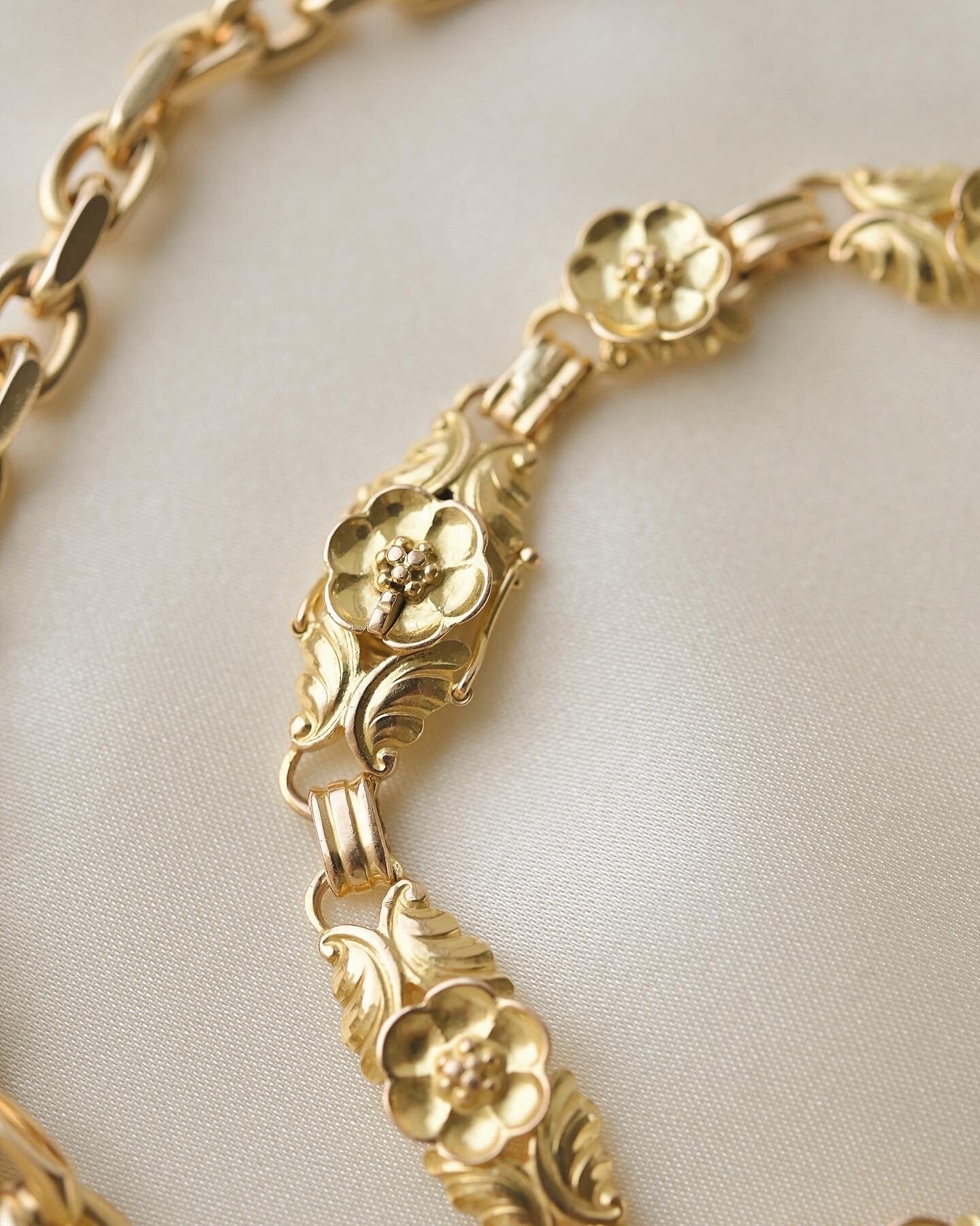 Rare Antique Bracelet By Georg Jensen 18K Gold Beg. 1900s