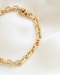 Super Gorg Perfect Danish Anchor Link Bracelet 14K Gold 1970
