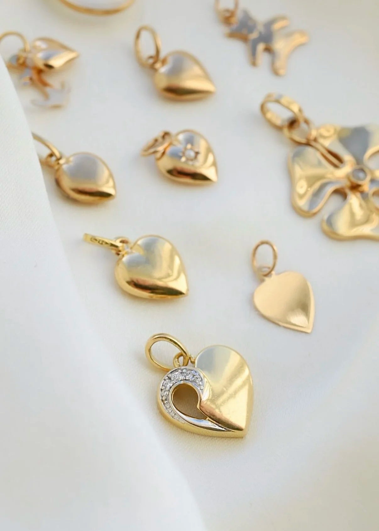 The Lovelies Heart Charm Collection Pick Your Favorite 18K Gold