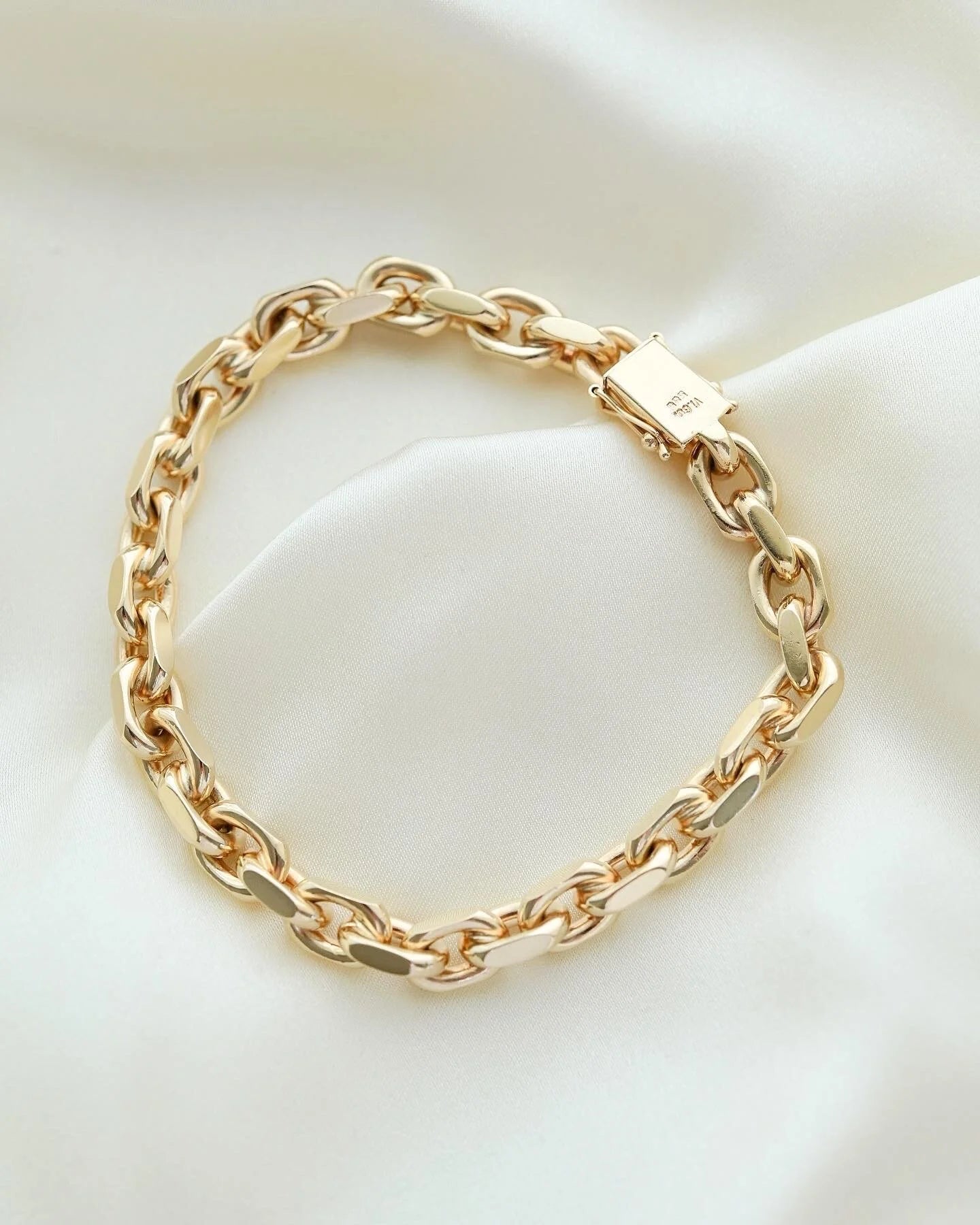 Perfect Danish Vintage Dream Link Bracelet 14K Gold