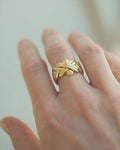 Superb HEAVY Vintage Puzzle Ring 18K Gold