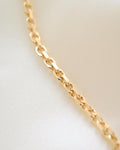 Rare 2.5 mm Italian Vintage Anchor Chain 18K Gold