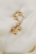 Two-in-One Elegant Vintage Earrings 18K Gold Sweden 1950s