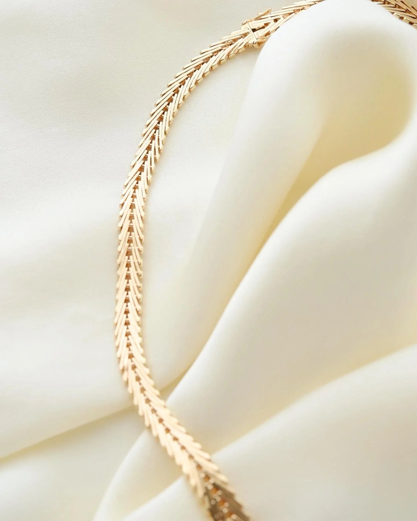 Beautiful Danish Mid Century Necklace 14K Gold 1965