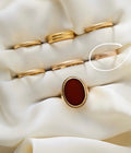 Antique Edwardian Rose Gold Band Size 4 18K Gold 1902