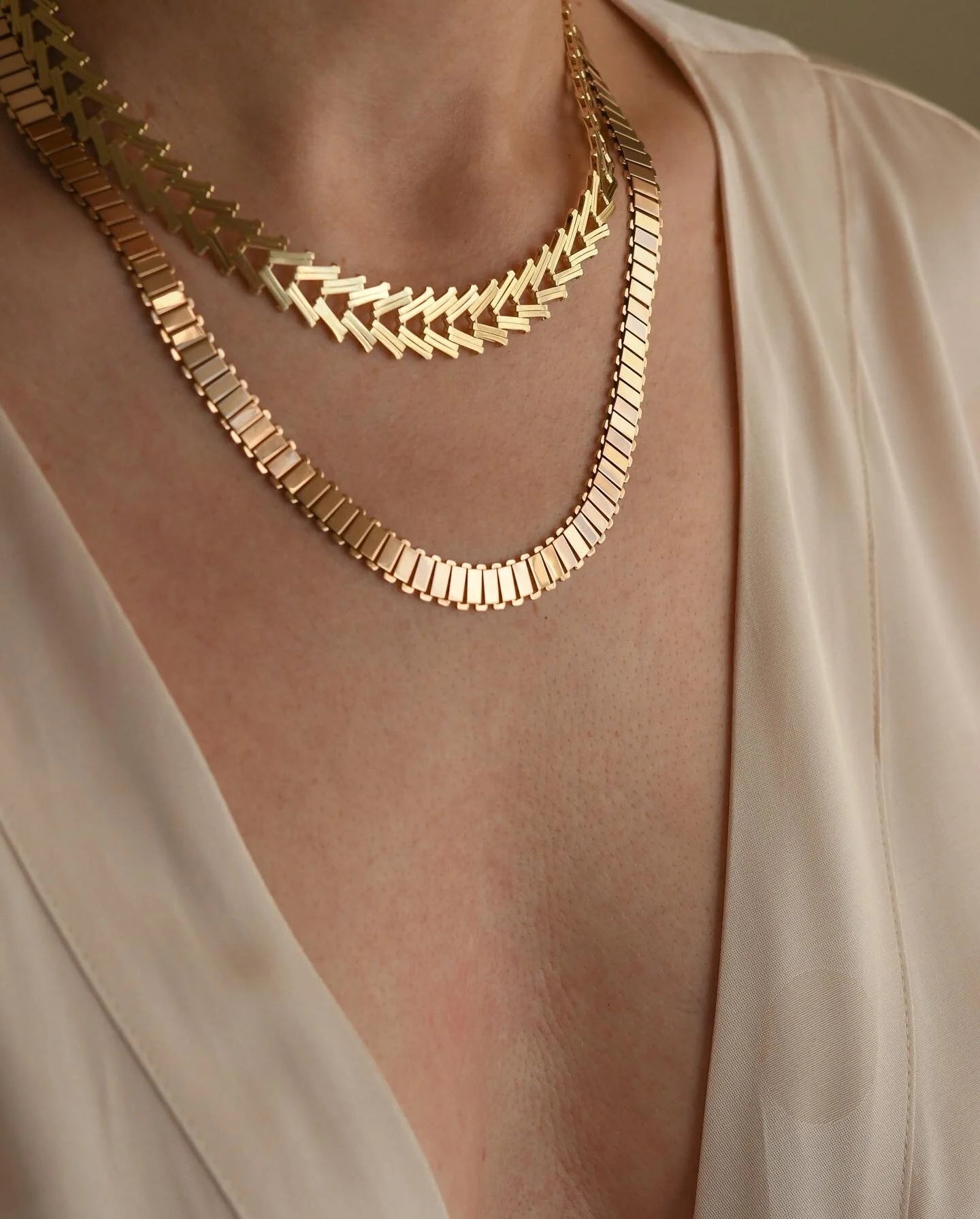 Rare Italian Vintage Necklace in 18K Rose Gold 1970s