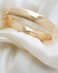 2-in-1 Vintage Bangle Polished or Engraved 18K Gold 1950s