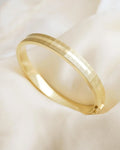 Super Heavy Gorg Bangle 14K Gold 1970s Sweden
